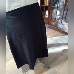 Calvin Klein Plus Size 16 Black Pencil Midi Skirt Business Casual/Semi-Formal